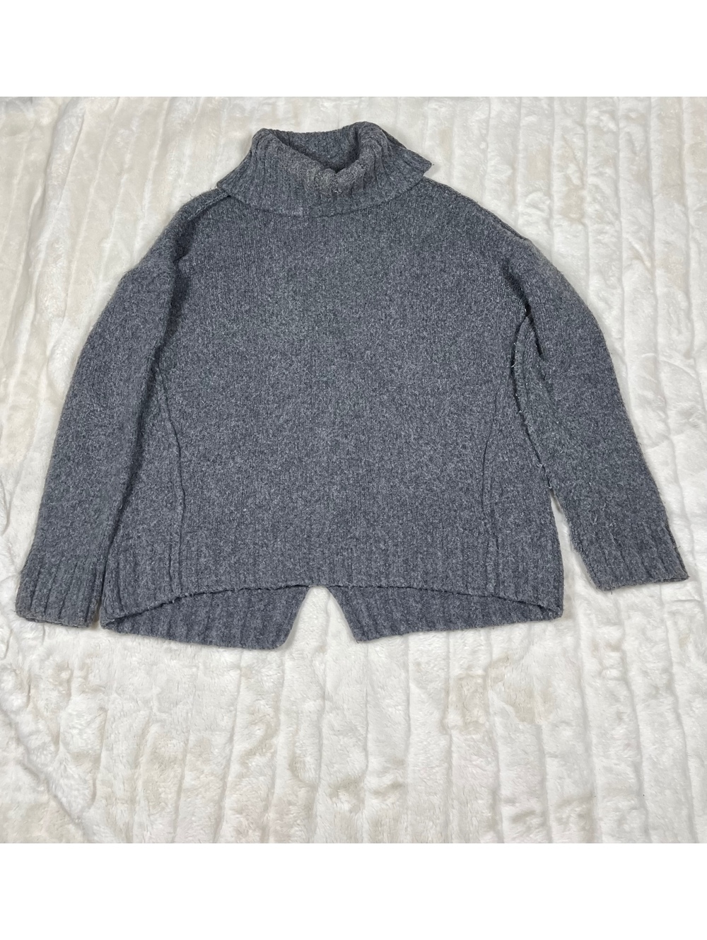 Michael by Michael Kors M Grey Cowl Neck Boxy Loose Fit Grey Fall Winter Sweater